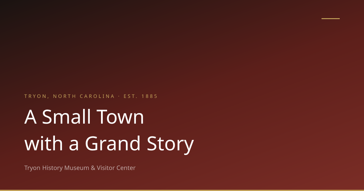 Tryon History Museum logo